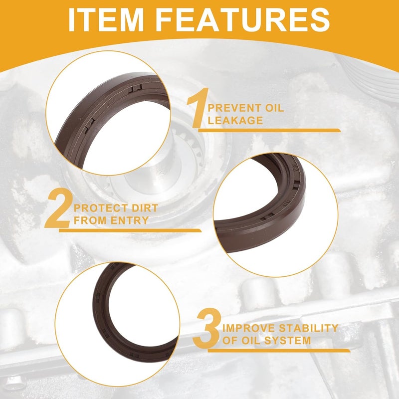 Partuto Crankshaft Oil Seal No.25193519 Main Seal for Chevrolet Cruze 2011-2016 4 Cyl 1.4L - Image 4